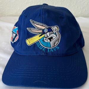 Vintage 1993  Youth Toronto Blue Jays Looney Tunes Bugs Bunny Snap Back Hat